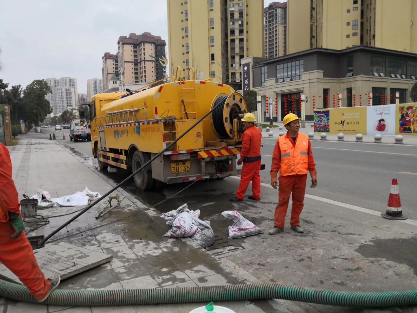 上甘岭排污管道清淤-管道清洗